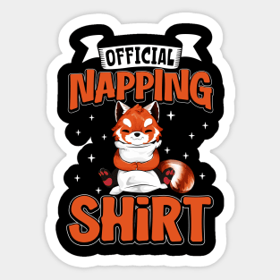 Red Panda - Official Napping Sticker